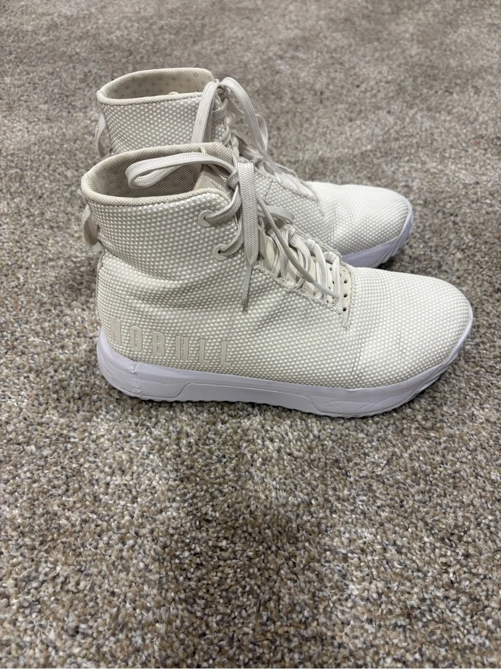 NOBULL White Impact High-Top Athletic Shoes